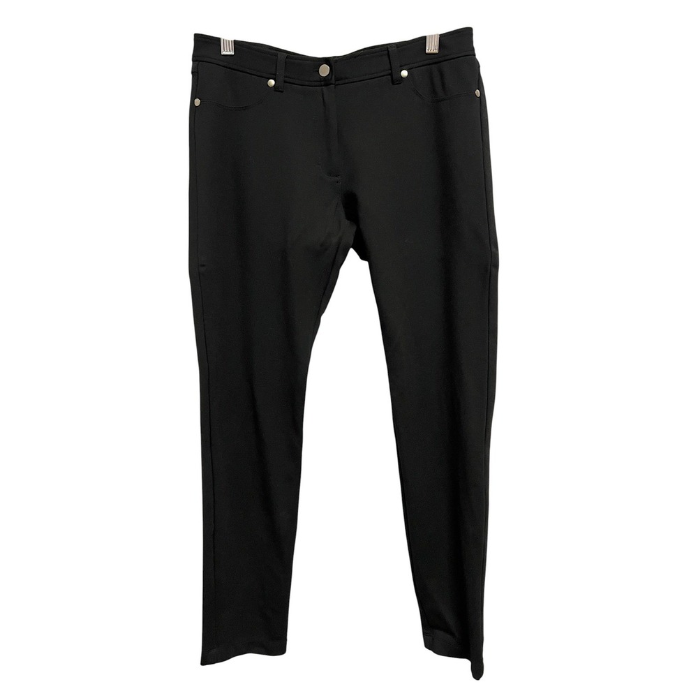 J.McLaughlin Pants Womens 6 Black Stretch Ponte Knit Slim Leg Jeggings Classic